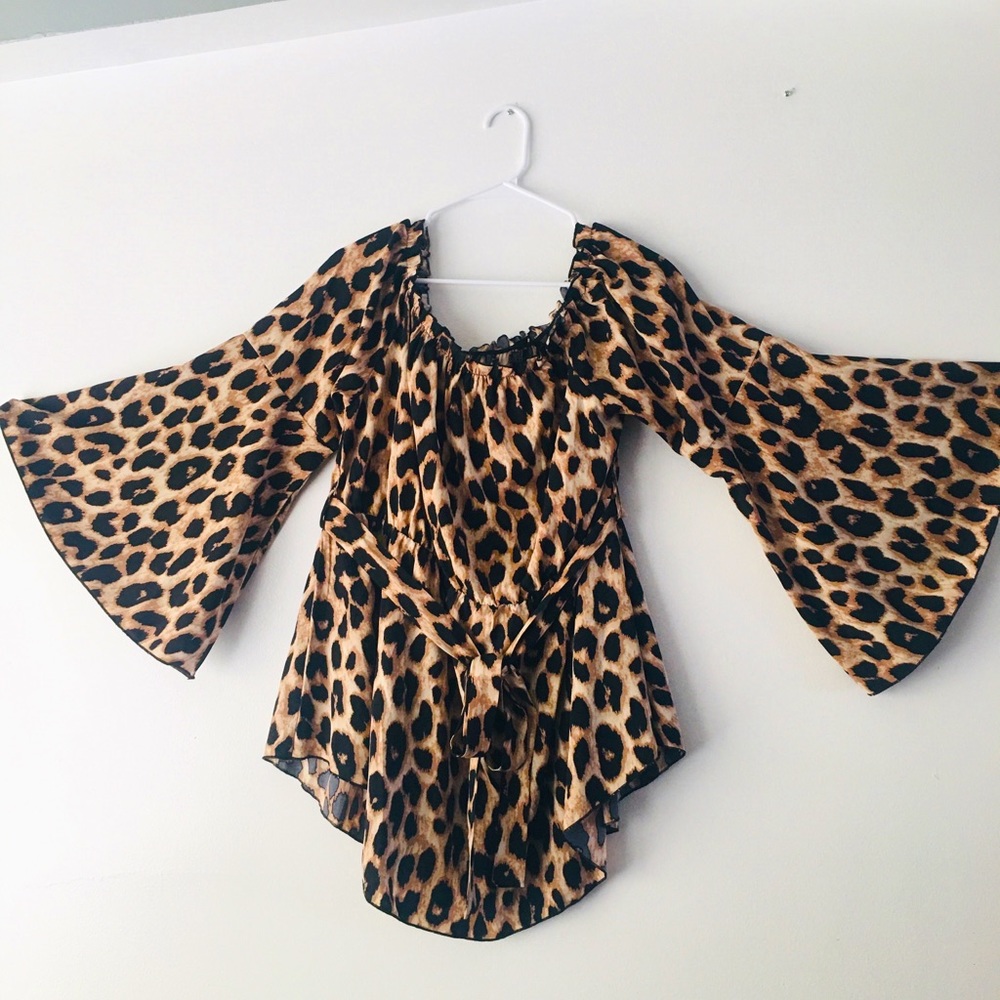 COPY - SHEIN Curve 2xl leopard print boho sleeve